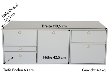V3 - VanEssa system kitchen height 42,5 cm